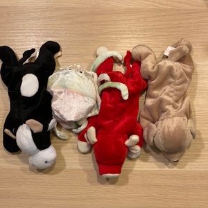 Set of 4 Beanie Babies